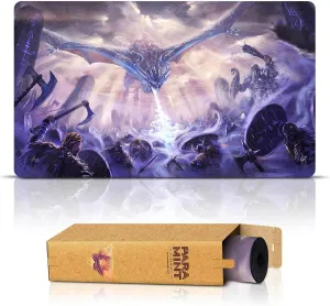 Ice Dragon (Stitched) - MTG Playmat by Asur Misoa - Compatible with Magic The Gathering Playmat - Play MTG, YuGiOh, TCG - Original Play Mat Art Designs & Accessories