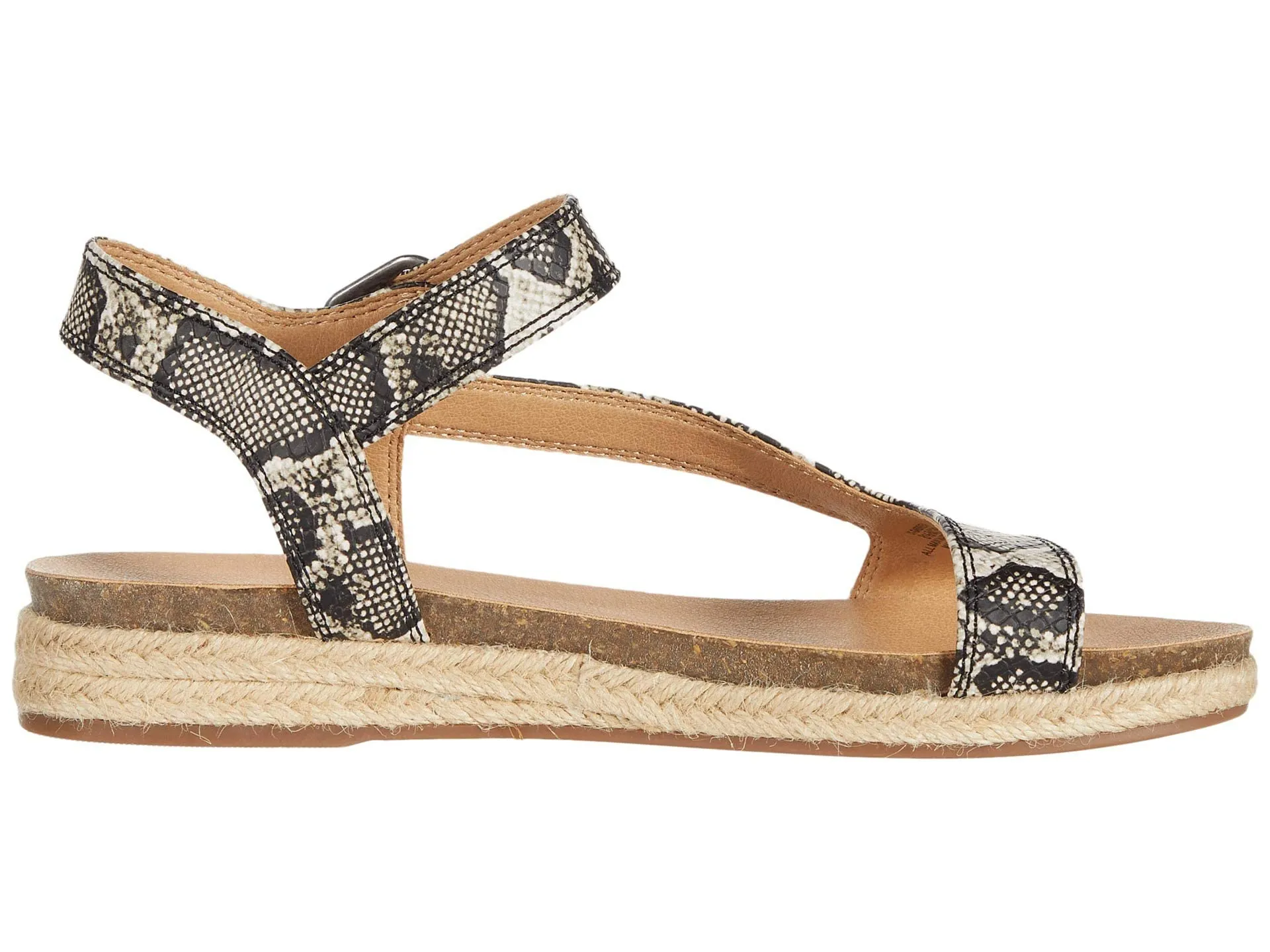 Impeccable Gabrien Espadrille Flat Lucky Ankle Brand Natural Suede Best-value Heel Wedge Sandal Snake