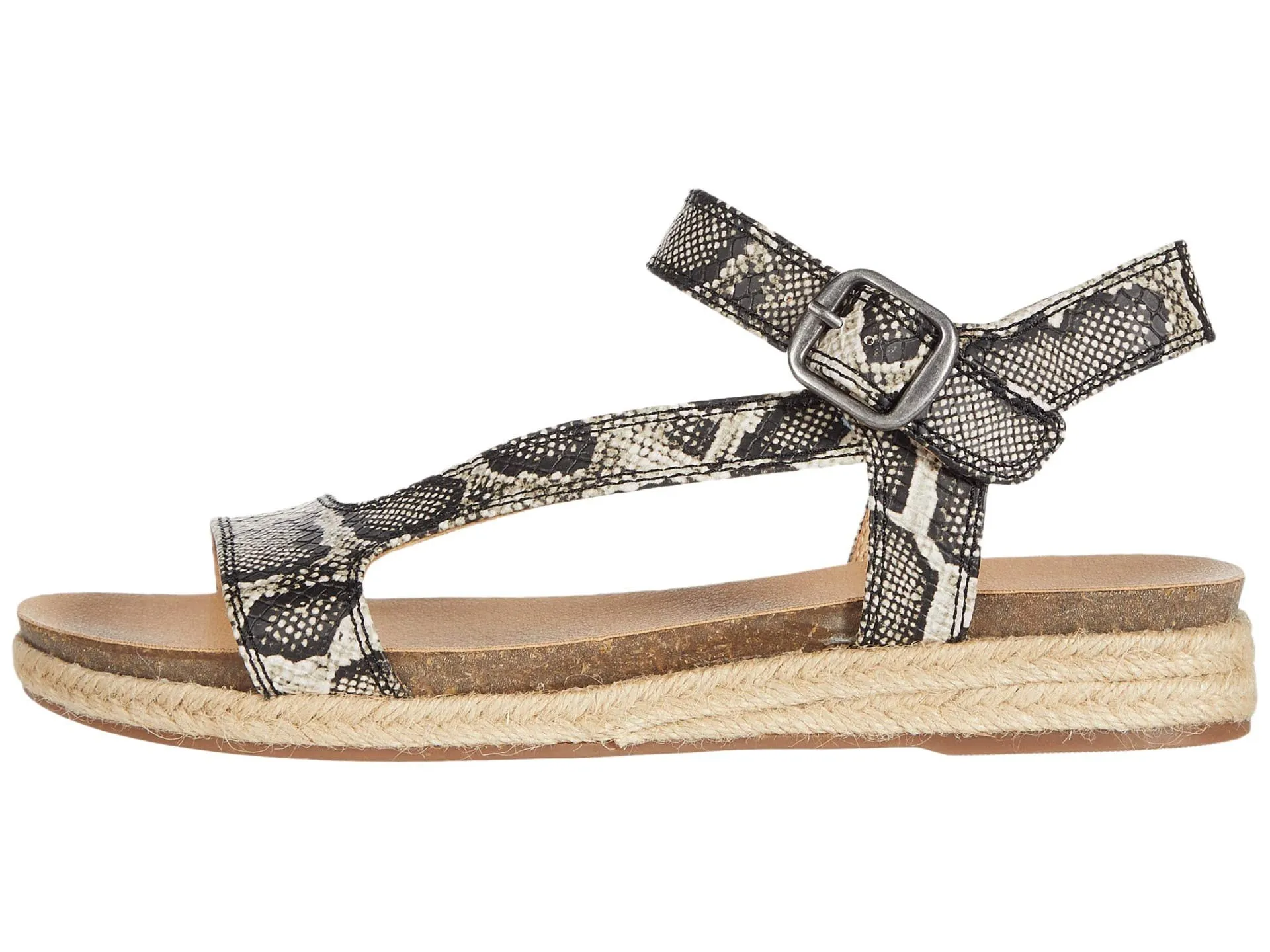 Impeccable Gabrien Espadrille Flat Lucky Ankle Brand Natural Suede Best-value Heel Wedge Sandal Snake