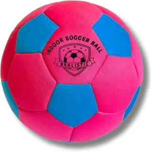 Indoor Soccer Balls Size 4 - Soft Safe for Protect Inside House Furniture - Size 4 Soccer Balls for Girls Kids Youth Boys Fun Soccer Gifts Birthday Christmas