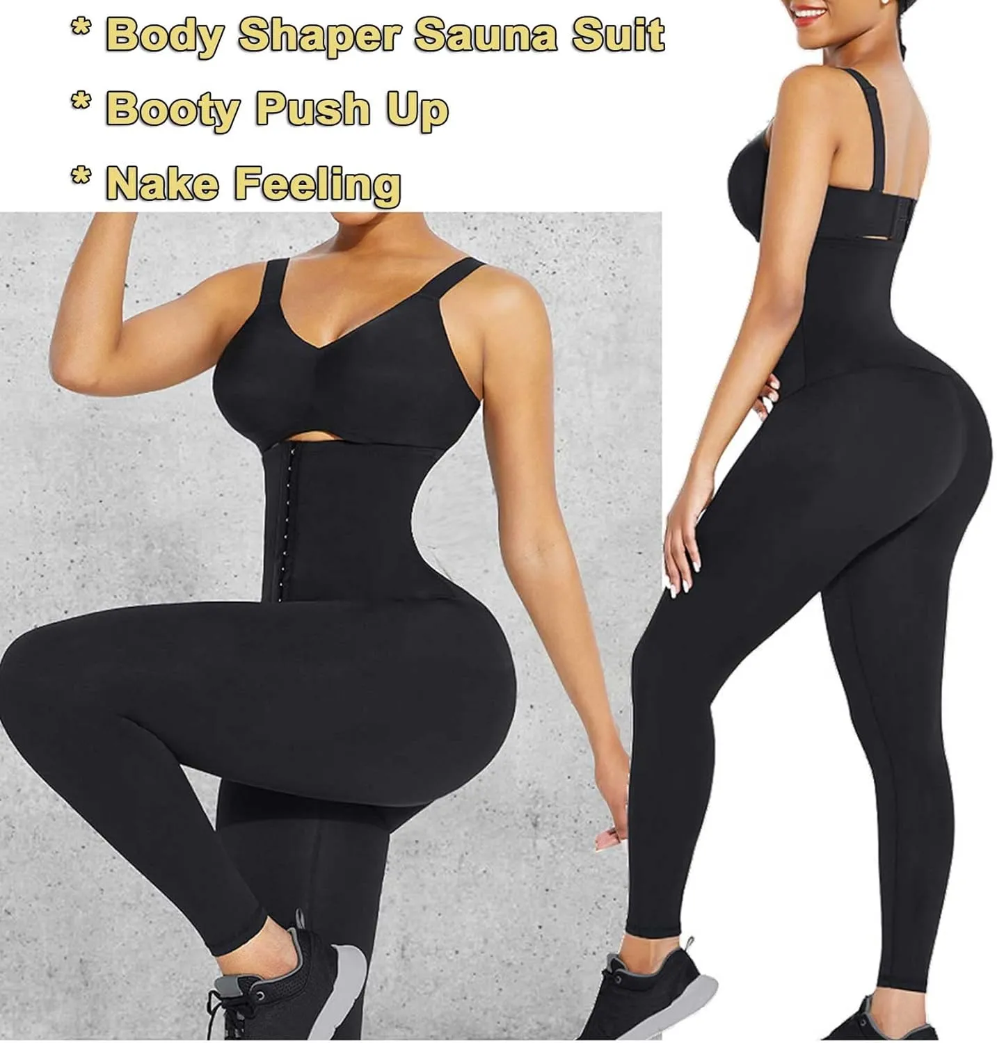 JGS1996 Plus Size Shapewear Tummy Control Leggings for Women High Waisted Compression Corset Waist Trainer Pants Body Shaper