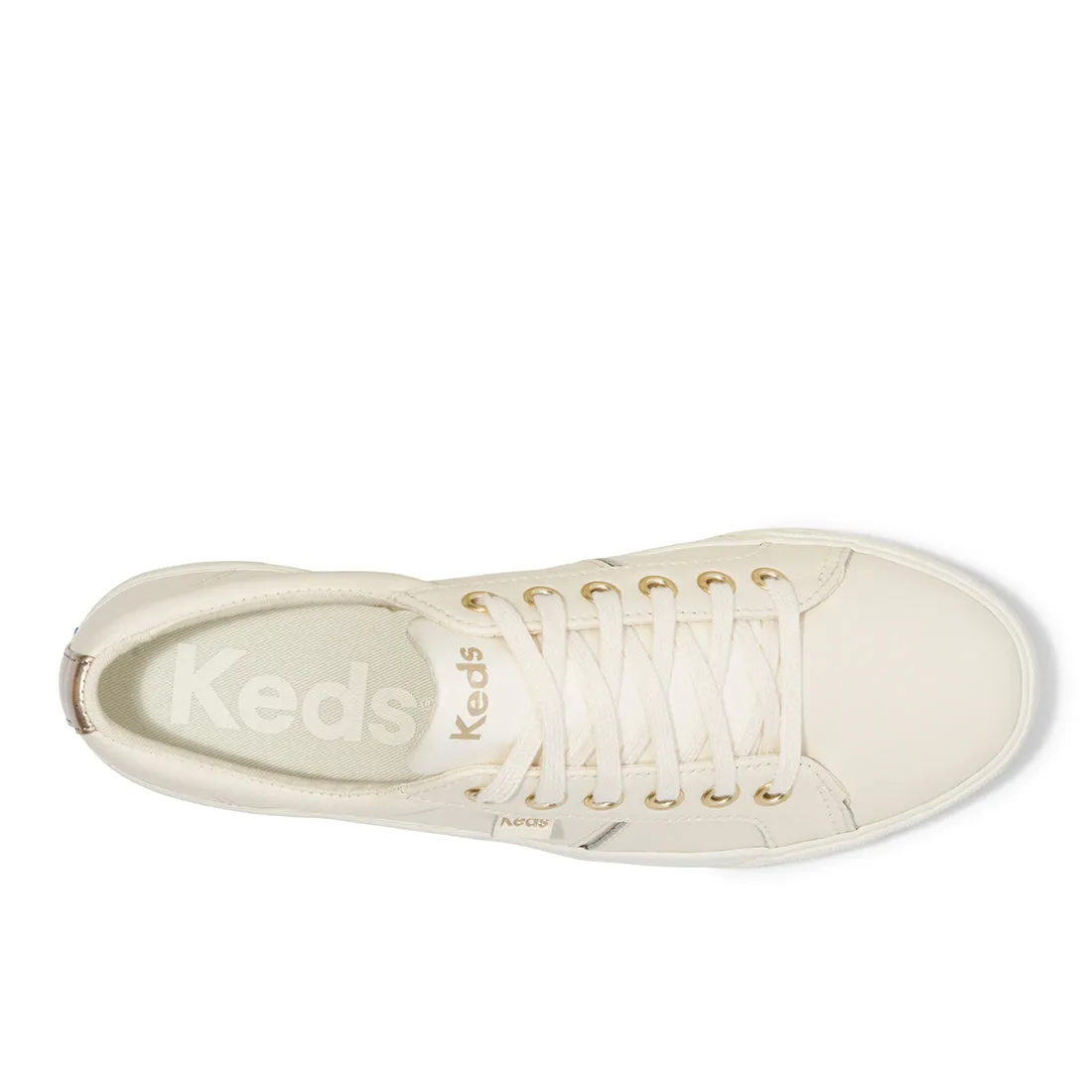 Keds Womens' Jumpkick Duo Leather Mettalic Pops Off White (WH68090)