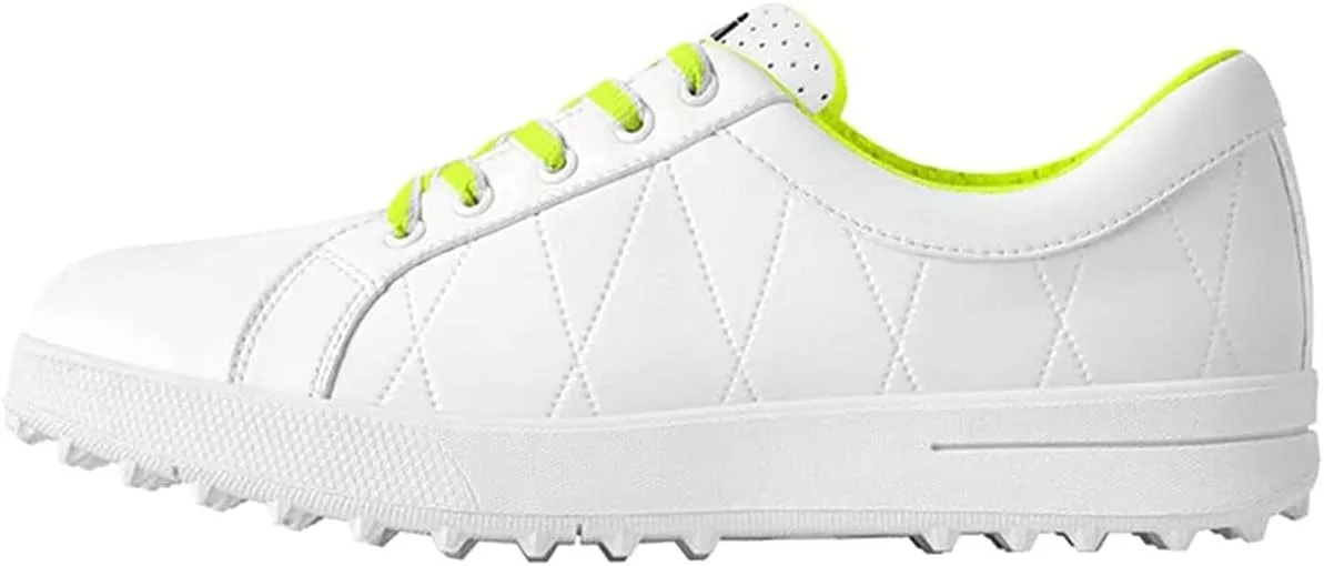 Ladies Golf Shoes, Waterproof Walking Shoes Leather Spikeless Golf Sport Sneaker Comfort Non Slip Sport Athletic Trainer