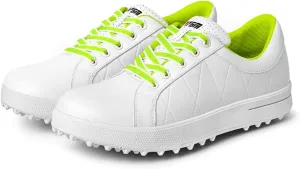 Ladies Golf Shoes, Waterproof Walking Shoes Leather Spikeless Golf Sport Sneaker Comfort Non Slip Sport Athletic Trainer