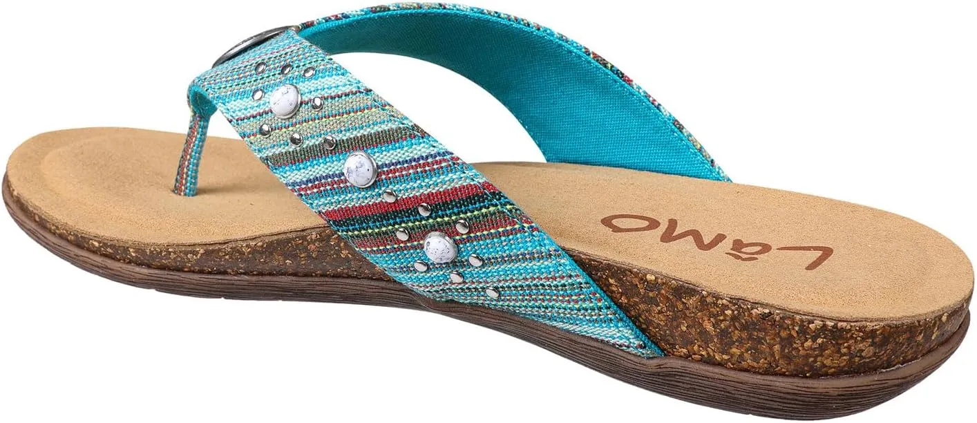 Lamo Women's Jovie Flip Flops for women – Durable Rubber and Cork Outsole, Breathable Microfiber Footbed for Superior Comfort, Stylish and Convenient womens flip flops