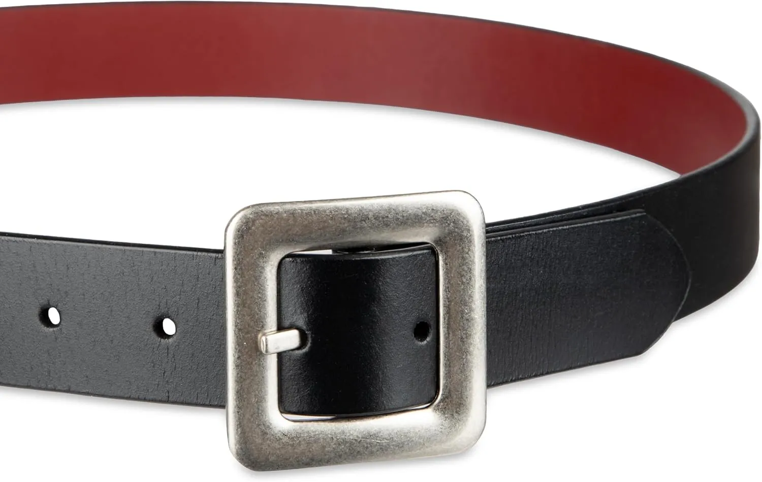 Levi's Women's Two-in-one Reversible Square Statement Buckle Casual Belt