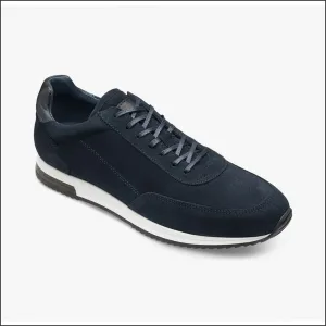 Loake Bannister Navy Suede Trainer