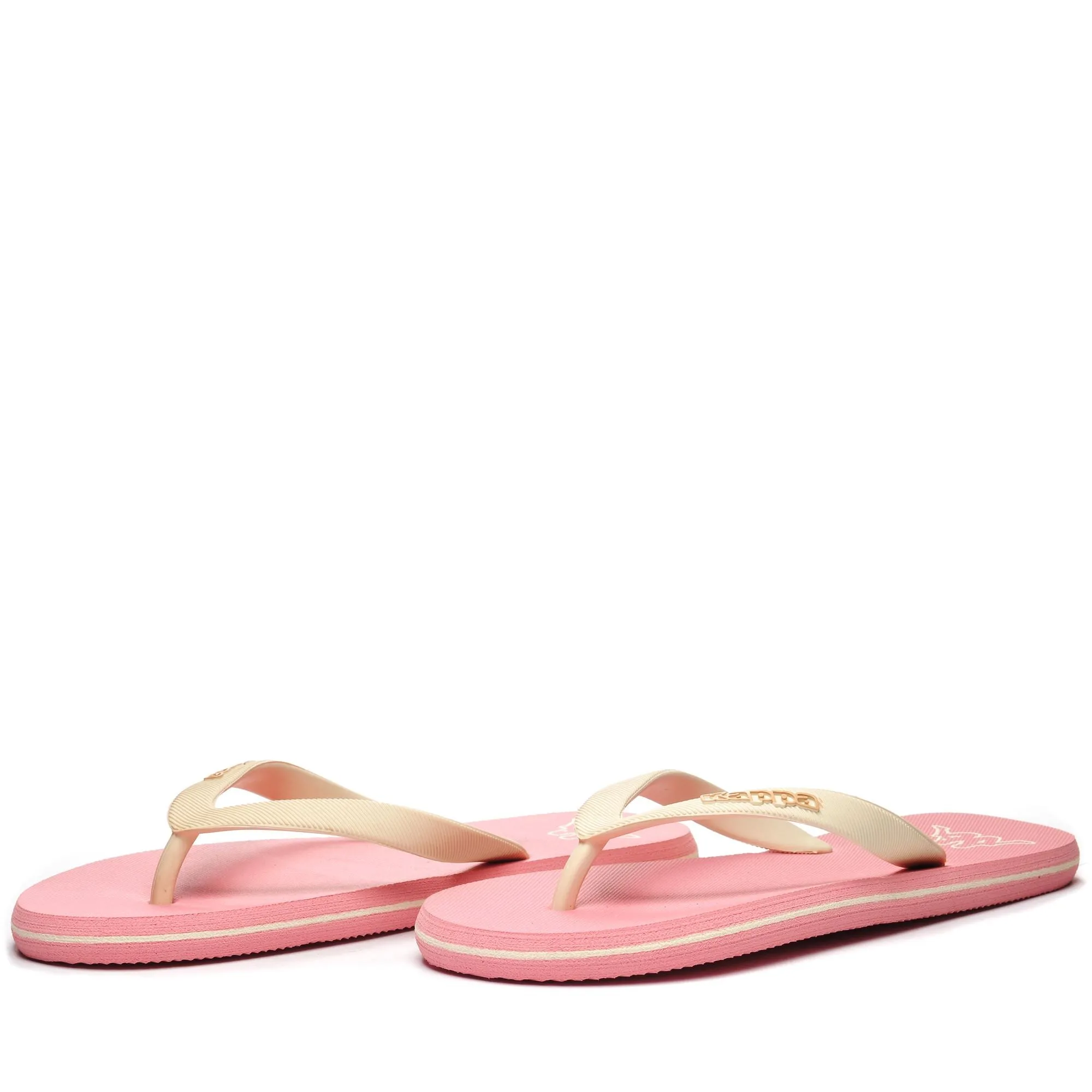 LOGO MOKER - Flip-Flops - Thongs - Unisex - PINK-BEIGE LT-ORANGE