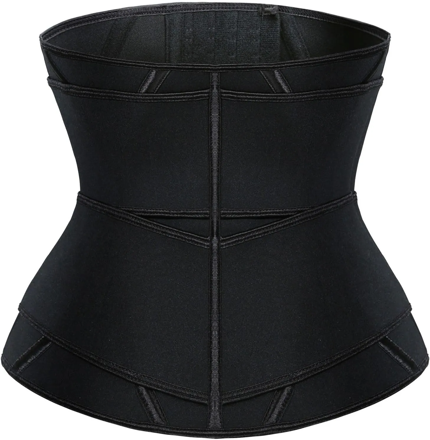 Lu's Chic Women's High Waist Trainer Postpartum Shapewear Tummy Control Mid Slimming Workout Waist Cincher Shaper
