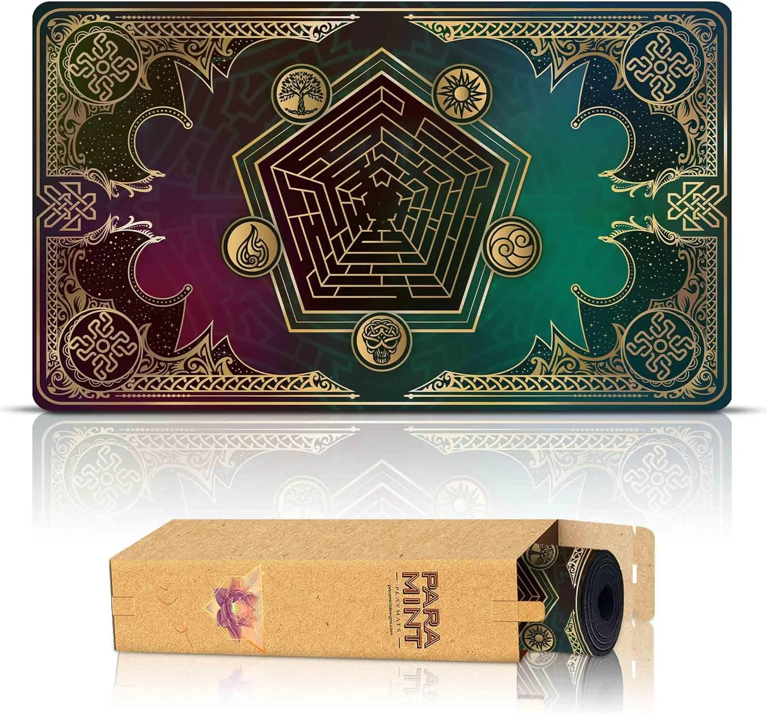 Mana Blast (Stitched) - MTG Playmat - Compatible with Magic The Gathering Playmat - Play MTG, YuGiOh, TCG - Original Play Mat Art Designs & Accessories