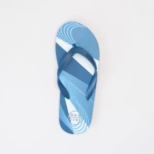 Mancini Men A-Sym Stripe Flip Flop _ 150643
