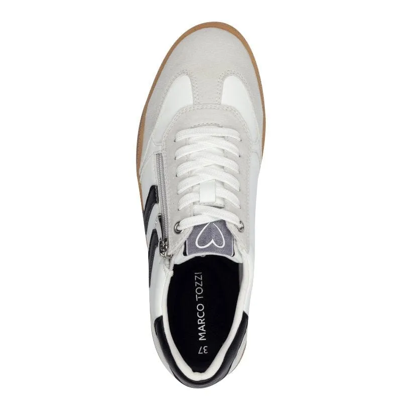 Marco Tozzi Womens White Fashion Trainer 2-23739-44