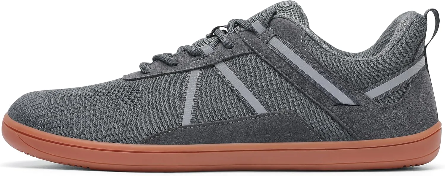 Men's Barefoot Walking Shoes | Wide Toe Box | Minimalist Cross-Trainer | Zero-Drop Sole | Non Slip Gym Workout Trail Running Sneakers