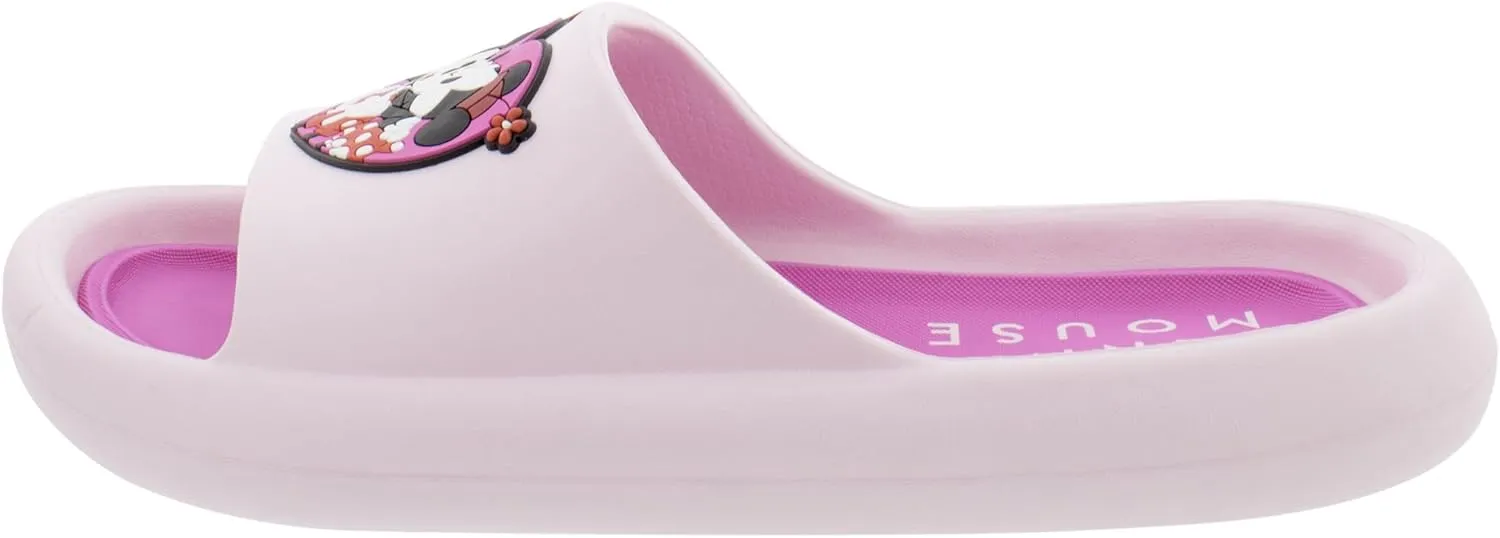 Mickey and Minnie in Love Women's Cloud Comfort Flip Flop Slides