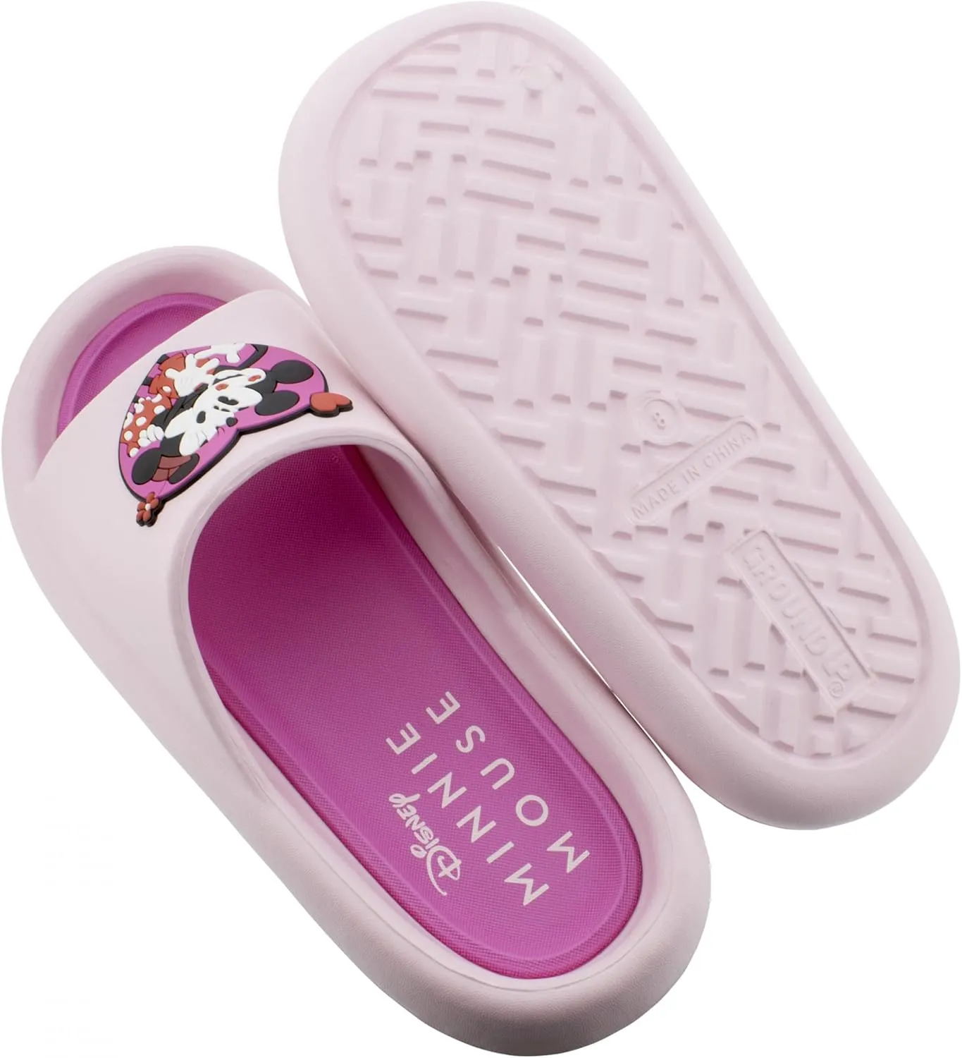Mickey and Minnie in Love Women's Cloud Comfort Flip Flop Slides