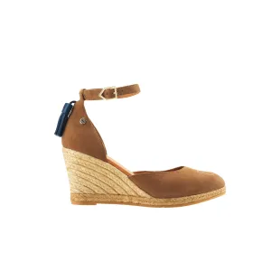 Monaco Wedge Tan Suede
