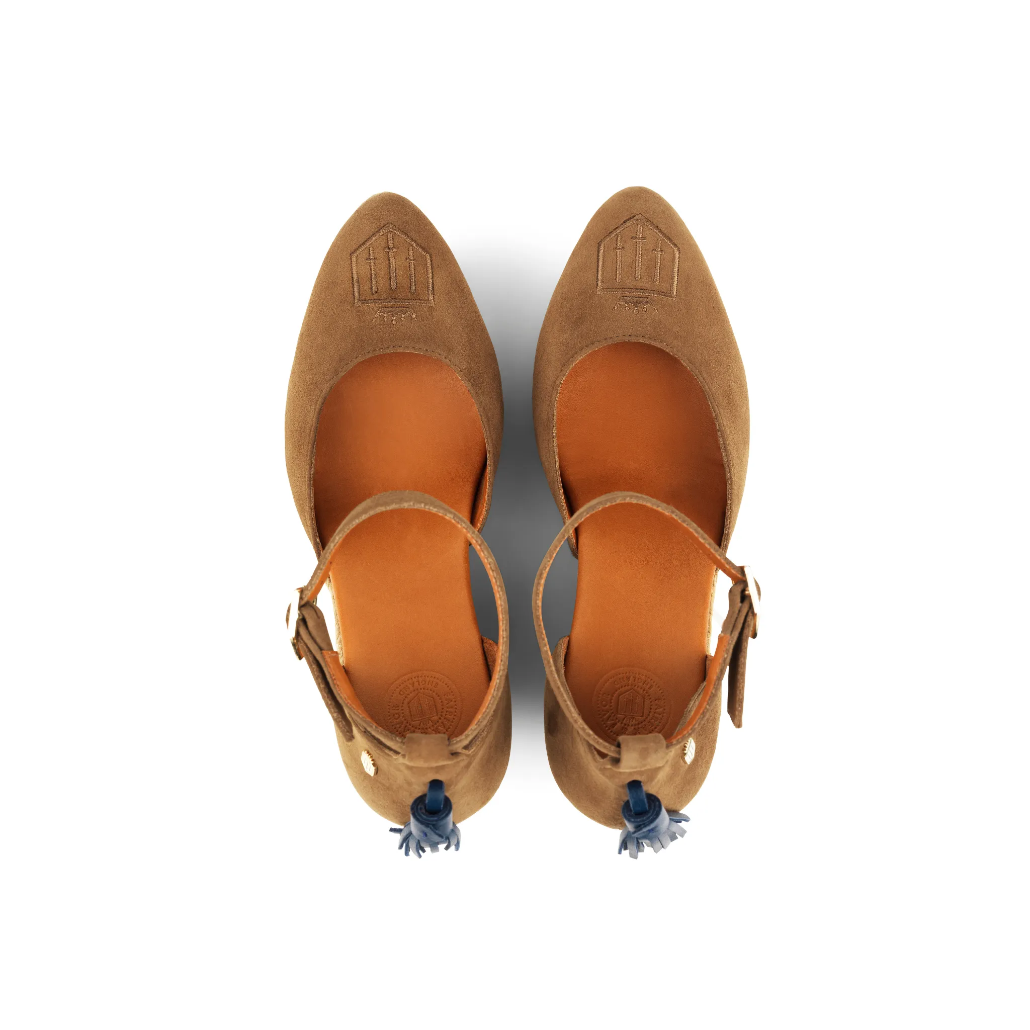 Monaco Wedge Tan Suede