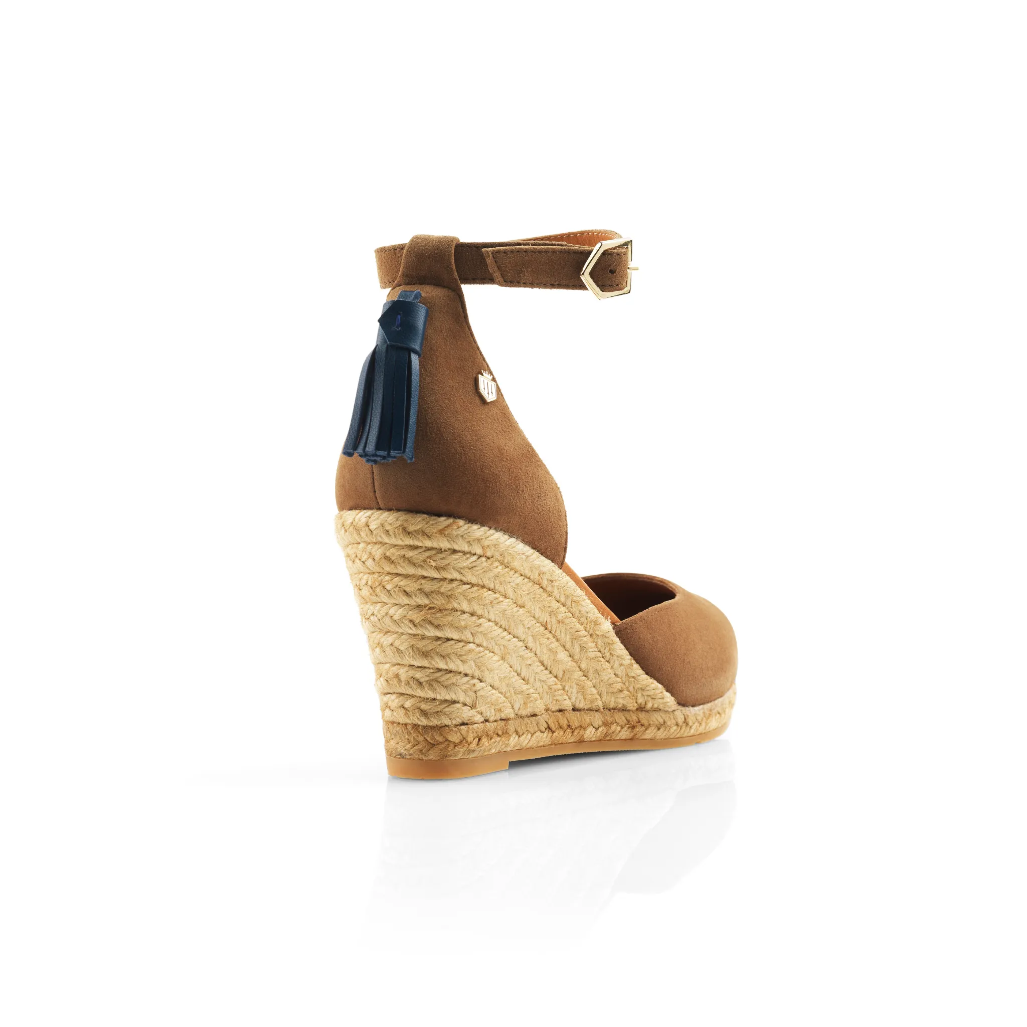 Monaco Wedge Tan Suede