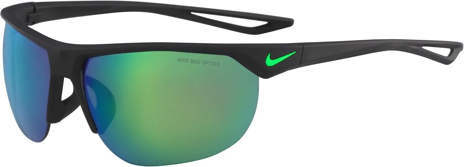Nike Mens Cross Trainer Sunglasses (Grey w/Green Mirror)