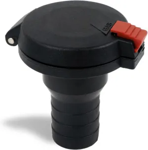 NOGRAX Boat Gas Deck Fill/Filler, Marine Fuel Deck Filler with Flip Top Cap Design, 1-1/2 Inch Hose, Straight Neck, for Potoon, Fishing Boats, Bass Boat, Sport Yachts, Sailboats