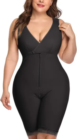 NonEcho Women Full Body Shapewear Open-Bust Underwear Waist Trainer Corset Seamless Slimming Bodysuit Butt Lifter Plus Size