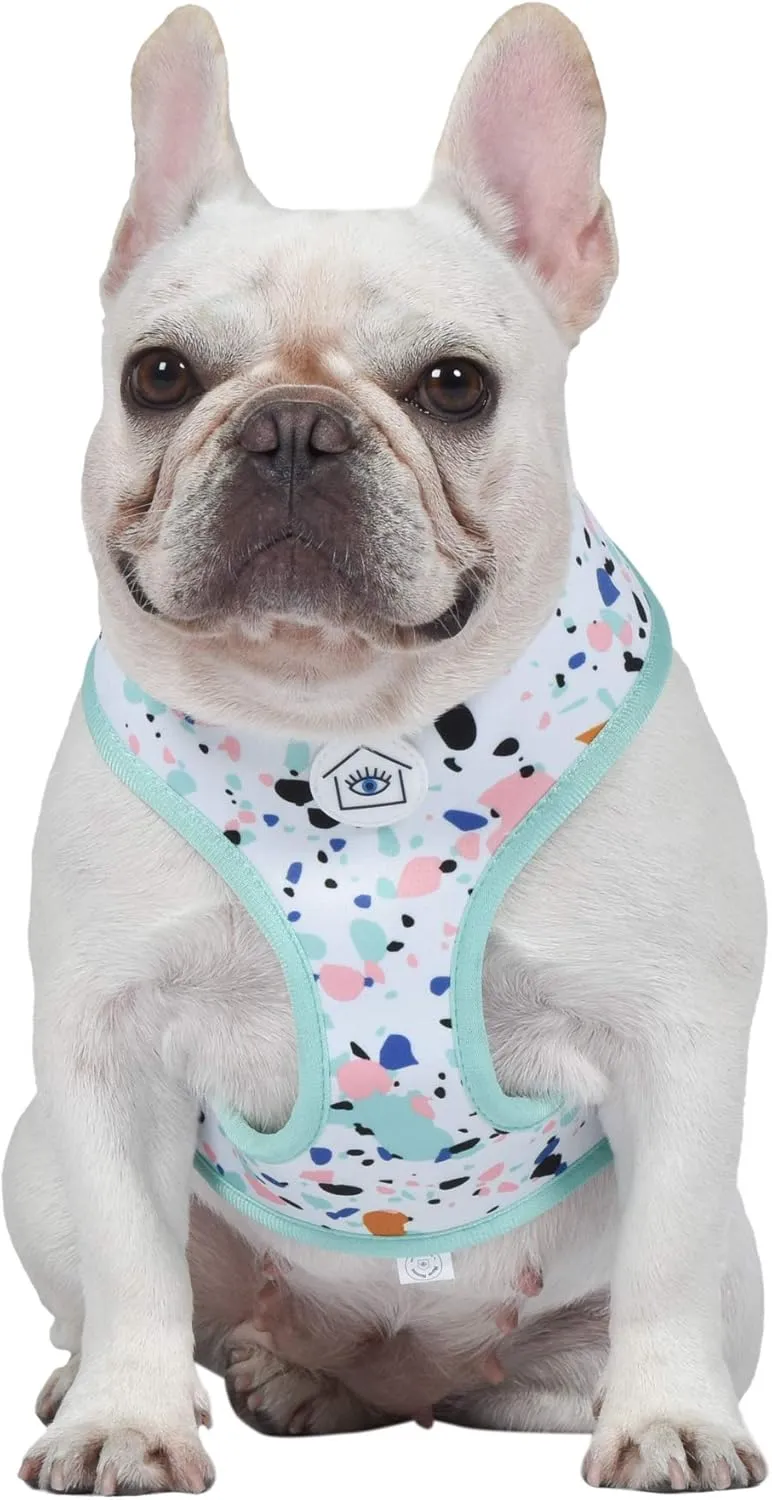 Now House for Pets by Jonathan Adler Jonathan Adler: Now House Terrazzo Reversible Harness, Large | Fashionable and Functional Way to Keep Dog Looking Great | Cute Dog Accessories for Pets