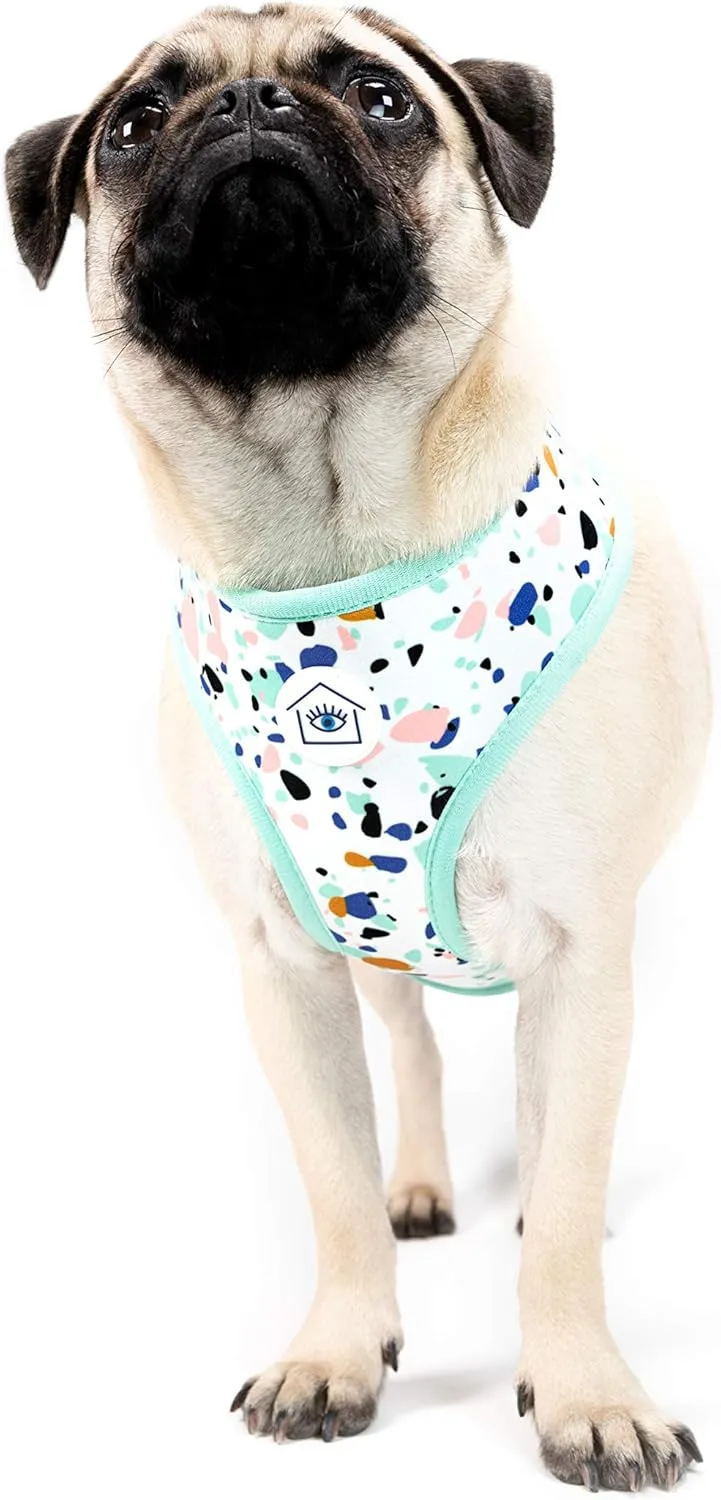 Now House for Pets by Jonathan Adler Jonathan Adler: Now House Terrazzo Reversible Harness, Large | Fashionable and Functional Way to Keep Dog Looking Great | Cute Dog Accessories for Pets