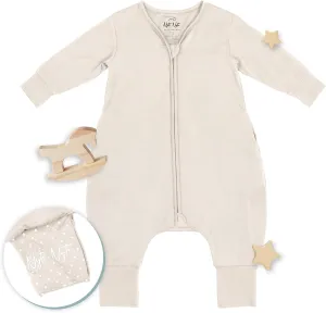 Nyte Nyte Baby- 0.5 TOG SnuggleSack Sleep Sack Rumper W Sleeves, Adjustable Feet Cuffs & Anti-Slip Grip