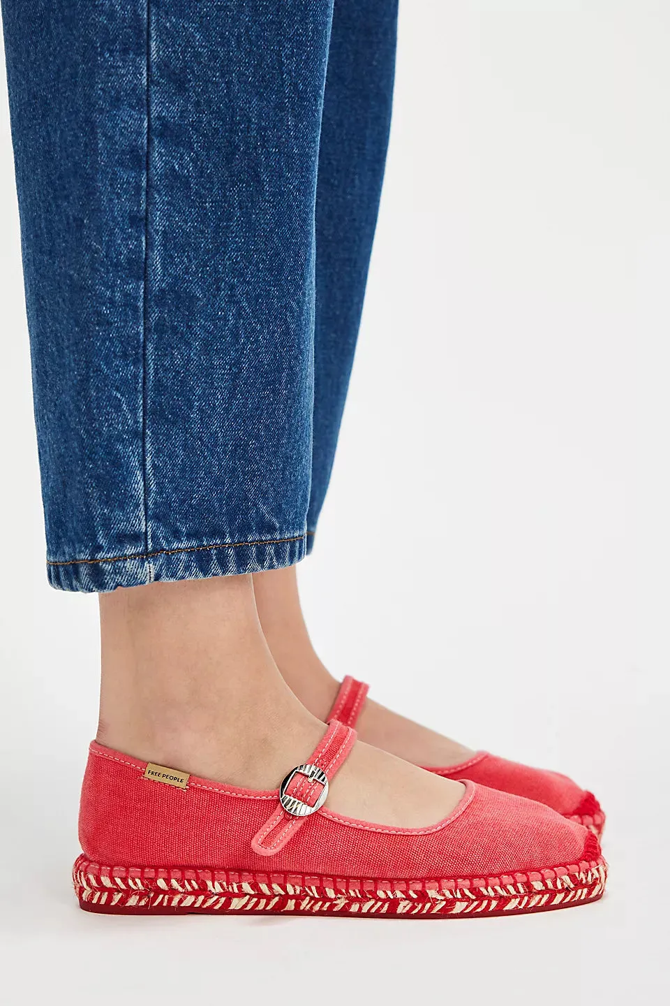 OASIS MARY JANE ESPADRILLE in Washed Salsa