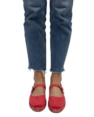 OASIS MARY JANE ESPADRILLE in Washed Salsa