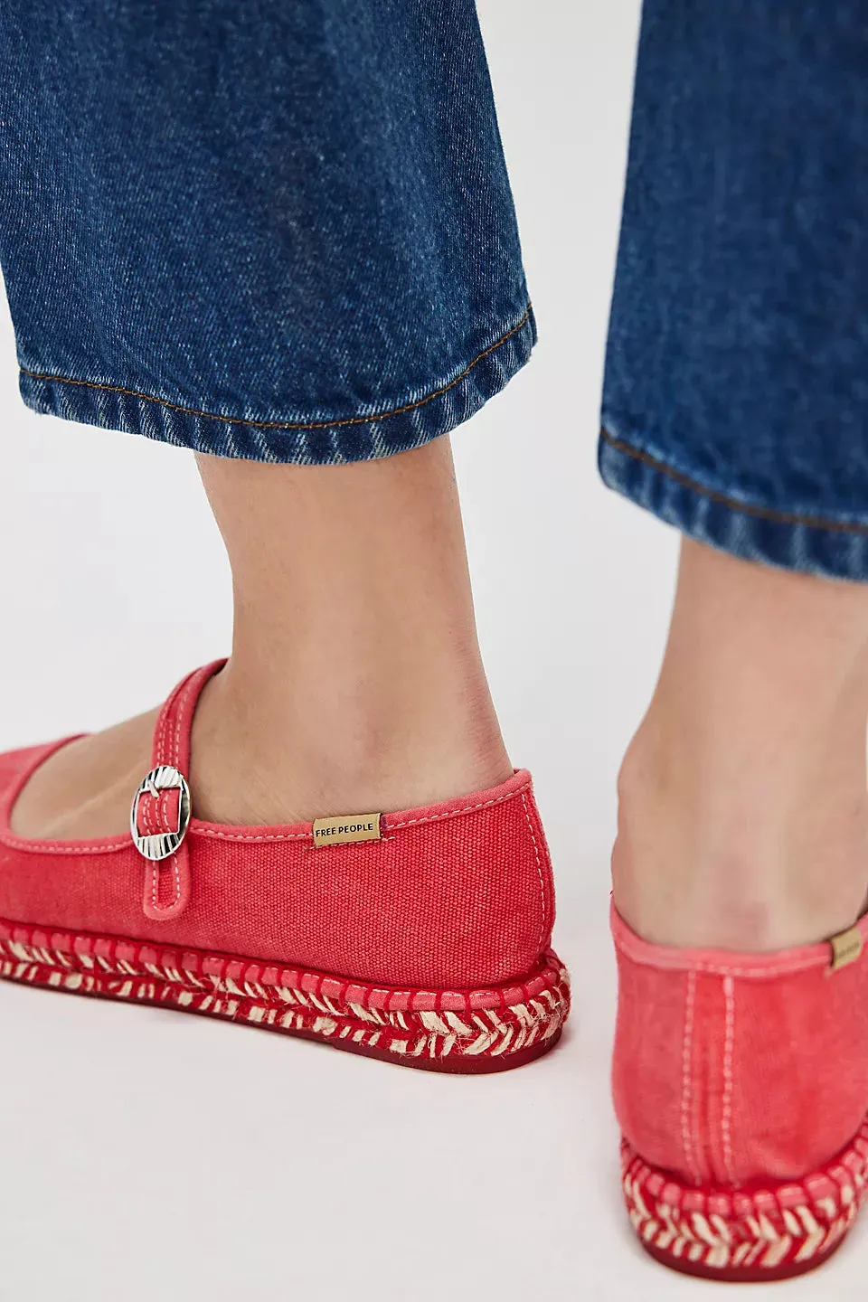 OASIS MARY JANE ESPADRILLE in Washed Salsa