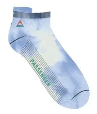 Organic Trainer Socks - Tie Dye Cornflower