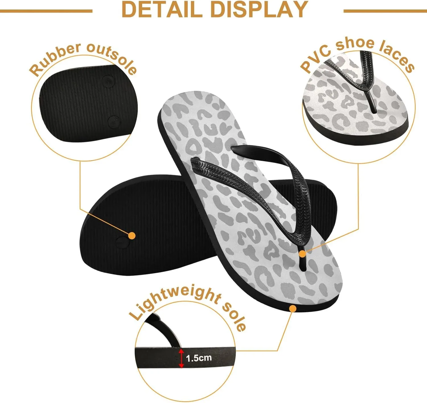 Oyihfvs Flip Flops Flip Sandal Home Slippers Hotel Spa Bedroom for Men Women XS-XXL