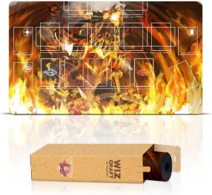Paramint The Winged Dragon of Ra, One-Player (Stitched) - Compatible with Yugioh Playmat, TCG - Master Rule Duel Field Zones, Large 1-Player Card Game Mat - Original Play Mat Art