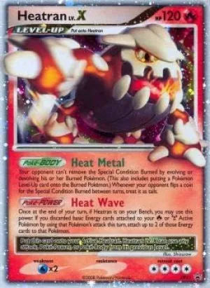 Pokemon - Heatran LV.X – DP31 – Promotional (DP31) - Diamond and Pearl Black Star Promos - Holo