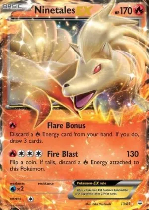 Pokemon - Ninetales-EX (13/83) - Generations - Holo