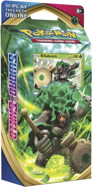 Pokemon TCG: Sword & Shield Theme Deck Featuring Rillaboom