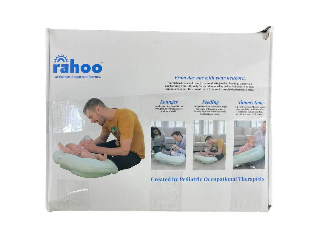 Rahoo Baby Learn & Lounge 3-in-1 Newborn Lounger, Blue Fog