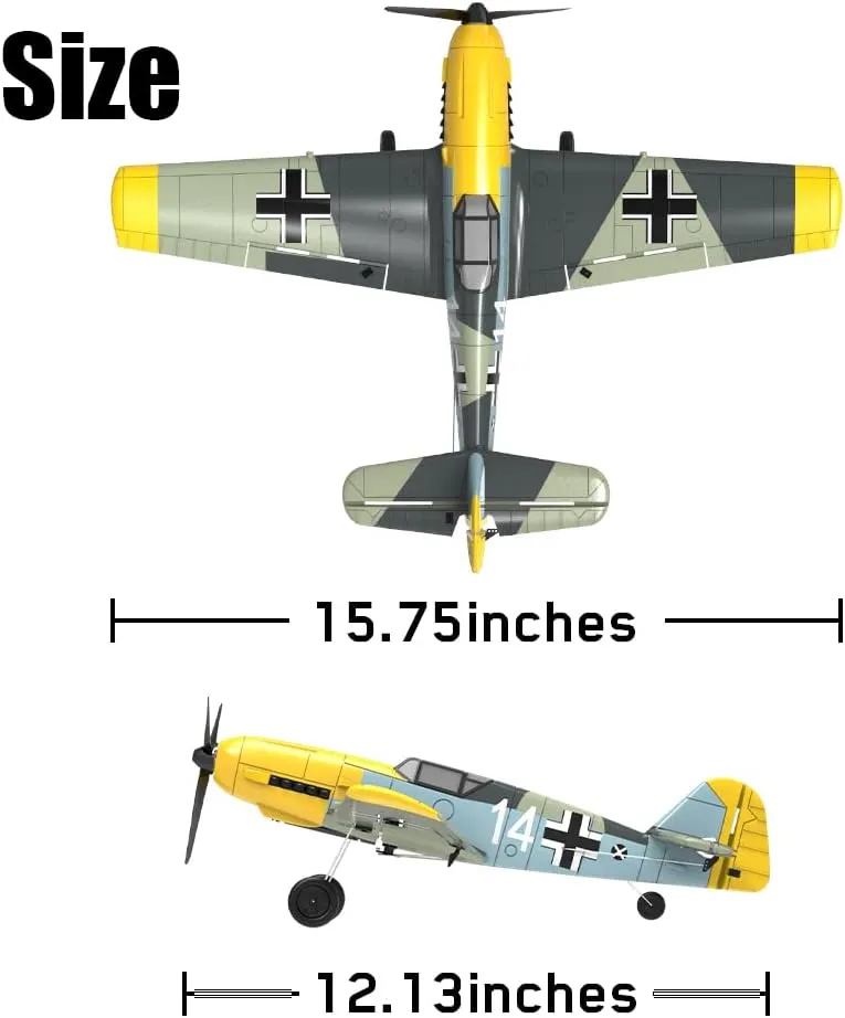 RC Airplanes Remote Control Glider Fighter Hobby 2.4G 4 Channel RC Plane Drones Foam Aircraft Toys for Boy Kids Children Gift BF109
