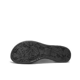 Reef Cushion Cloud Black / Tan Women's Platform Slide Sandal