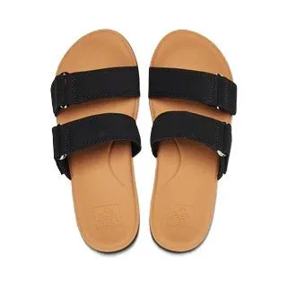 Reef Cushion Cloud Black / Tan Women's Platform Slide Sandal