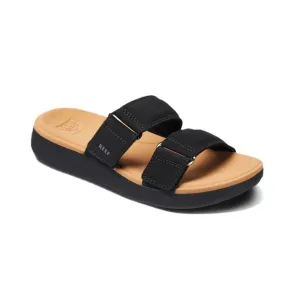 Reef Cushion Cloud Black / Tan Women's Platform Slide Sandal