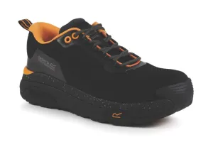 Regatta Crossfort S1 Safety Trainer Metal Free   Safety Boots Black/Gun Metal Size 11