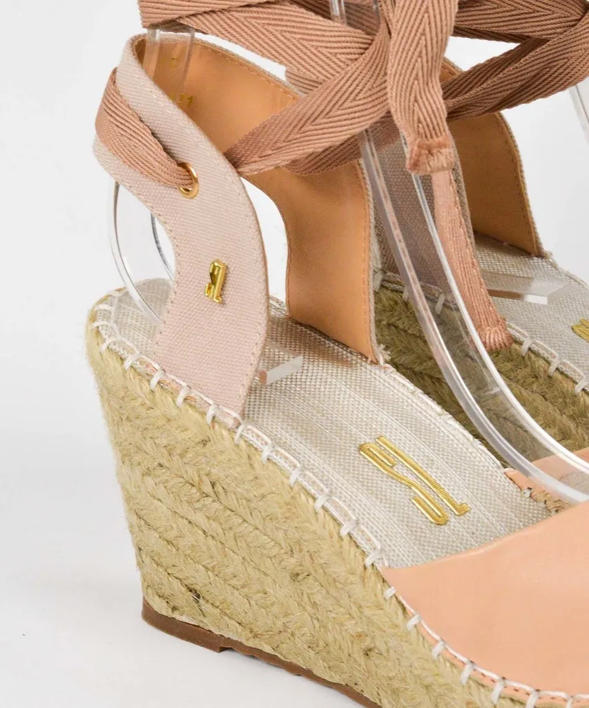 Sandália Espadrille Santa Lolla Nude Salto Anabela - 0360.34C9.02E7.0057