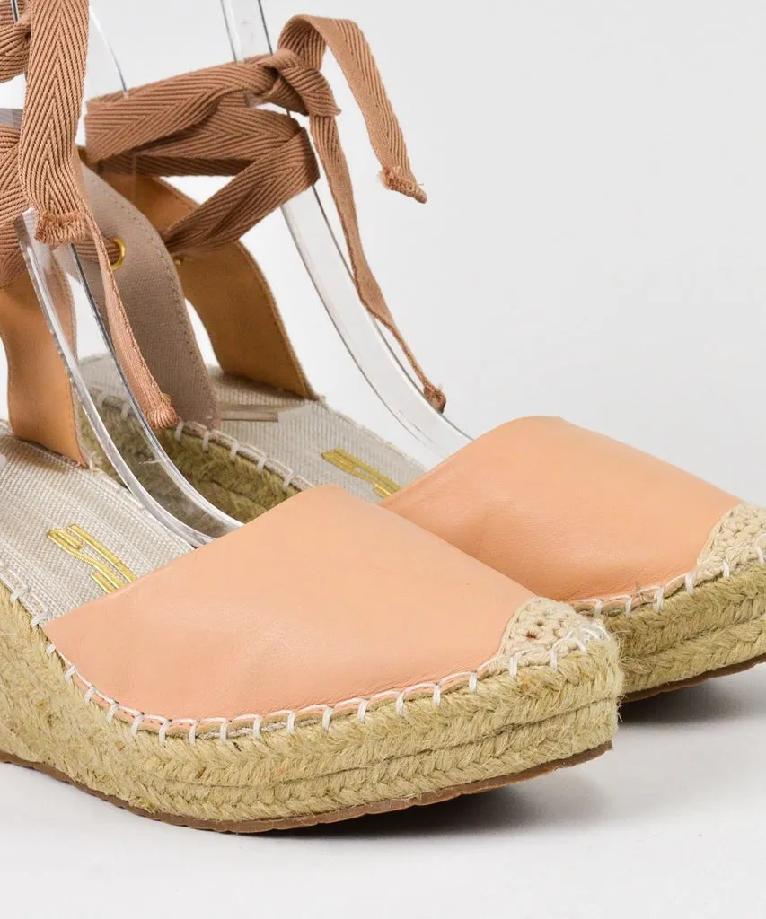 Sandália Espadrille Santa Lolla Nude Salto Anabela - 0360.34C9.02E7.0057