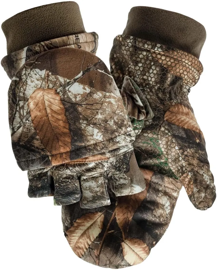 ScentLok Fleece Winter Camo Pop Top Camo Hunting Gloves
