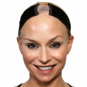 SECURE Crystal By Amy Gibson - Transparent Silk Wig Grip Band, Adjustable, Glueless, Invisible Silicone Holder for Lace and Mono Top Wigs, Anti-Slip, No Glue or Clips Needed, Chocolate