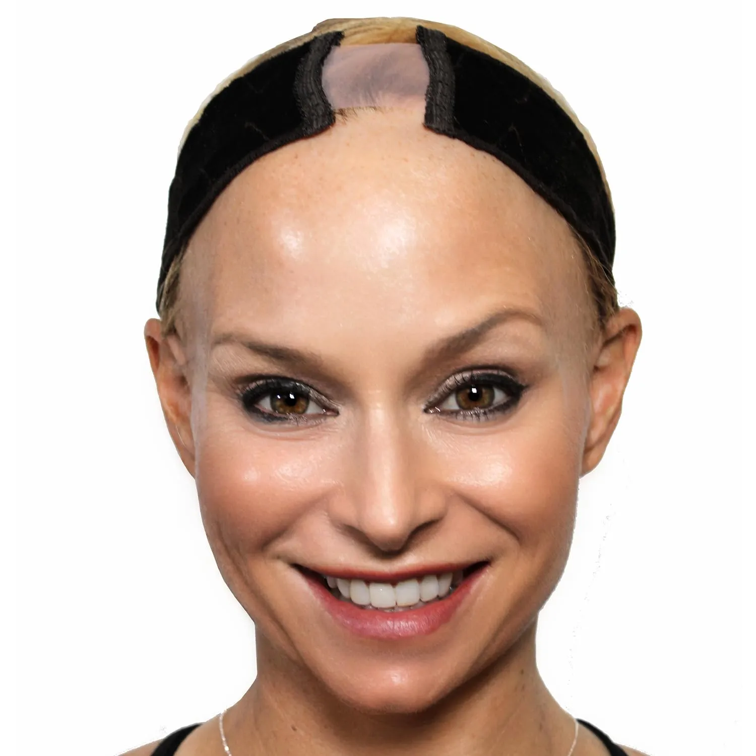 SECURE Crystal By Amy Gibson - Transparent Silk Wig Grip Band, Adjustable, Glueless, Invisible Silicone Holder for Lace and Mono Top Wigs, Anti-Slip, No Glue or Clips Needed, Chocolate
