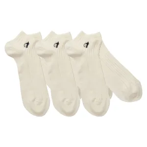 Simply Trainer Socks, White Cream, 3 Pairs