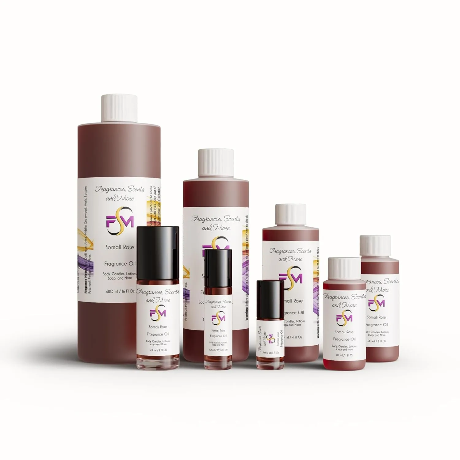Somali Rose Fragrance Oil - 2 Fl Oz Plastic Bottle (60ml)